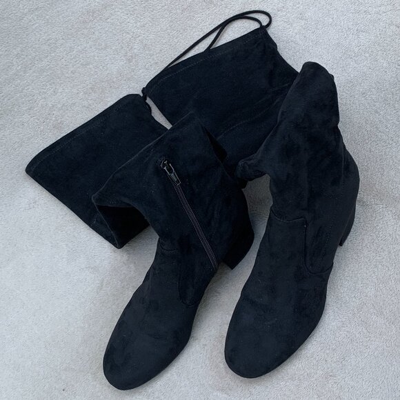 Unisa UnKeilly-M Over-The-Knee Tie Back Sock Boot Sz 8.5 - Picture 11 of 13